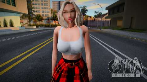 Loira fofa em roupa casual para GTA San Andreas