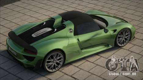 Porsche 918 Green para GTA San Andreas