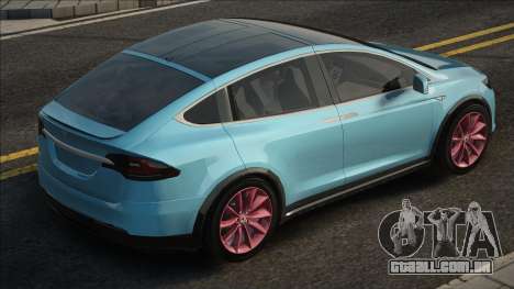 Tesla Model X Blue para GTA San Andreas