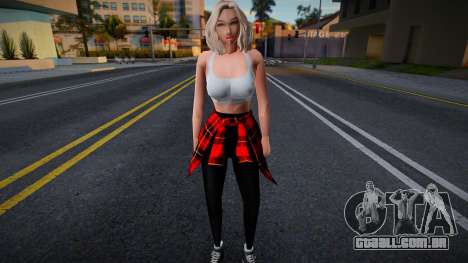 Loira fofa em roupa casual para GTA San Andreas