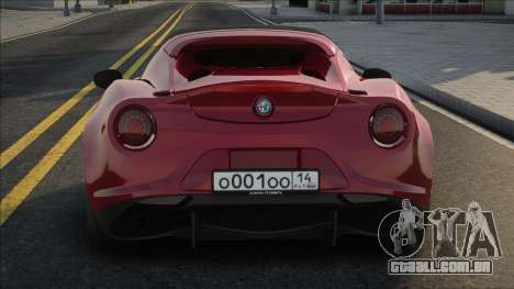 Alfa Romeo 4C 15 ST para GTA San Andreas