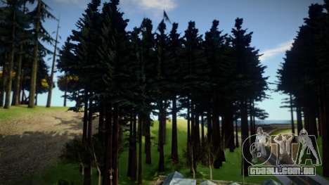 Floresta densa em Palomino Creek para GTA San Andreas