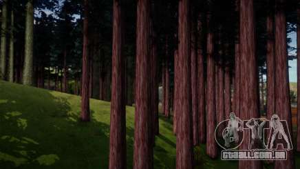 Floresta densa em Palomino Creek para GTA San Andreas