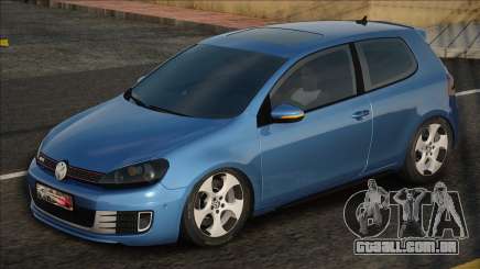 Volkswagen Golf 6 Blue para GTA San Andreas