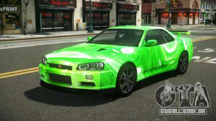 Nissan Skyline R34 L-Sport S11 para GTA 4