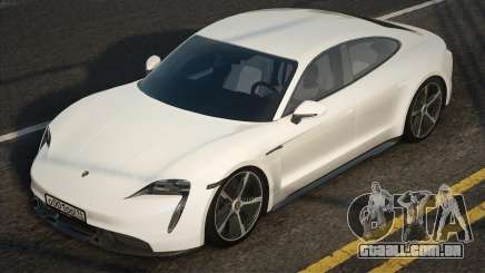 Porsche Taycan White CCD para GTA San Andreas