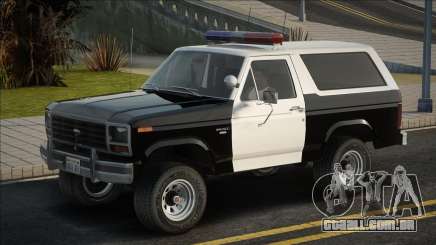 Ford Bronco Police 1982 V1.1 para GTA San Andreas