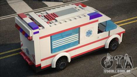 Lego Ambulance [CCD] para GTA San Andreas