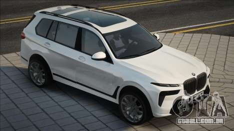 BMW X7 M60i 2023 White Ukr para GTA San Andreas