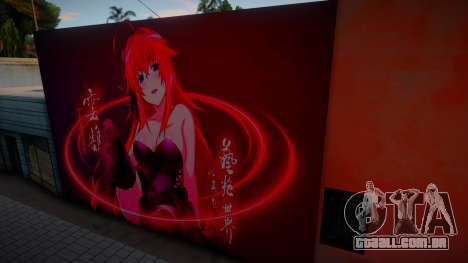 Mural Rias Gremory v1 para GTA San Andreas