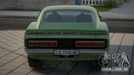 Shelby GT500 1969 [Green] para GTA San Andreas