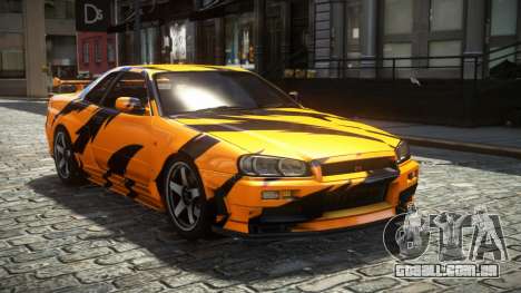 Nissan Skyline R34 E-Limited S13 para GTA 4