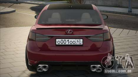 Lexus GSF para GTA San Andreas