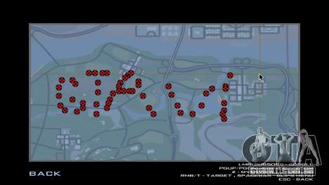 Número ilimitado de marcadores no mapa para GTA San Andreas