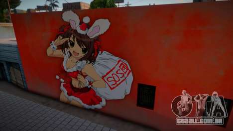 Graffiti Navideño De Haruhi para GTA San Andreas