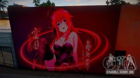 Mural Rias Gremory v1 para GTA San Andreas