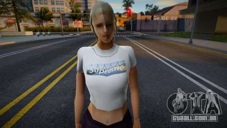 Menina bonito no topo do Supremo para GTA San Andreas