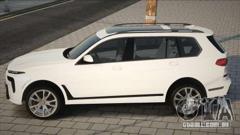 BMW X7 M60i 2023 White Ukr para GTA San Andreas