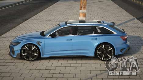 Audi RS6 2021 [Blue] para GTA San Andreas