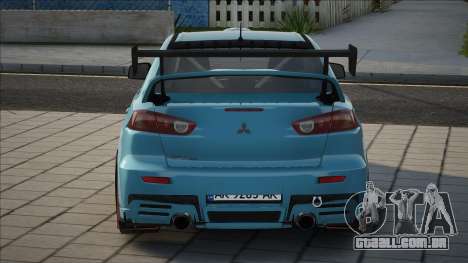 Mitsubishi Lancer Evo X UKR Plate para GTA San Andreas