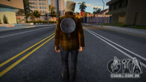 Morador de rua com saco na cabeça para GTA San Andreas