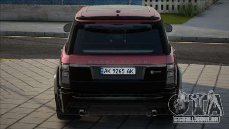 Range Rover SVAutobiography Ukr Plate para GTA San Andreas