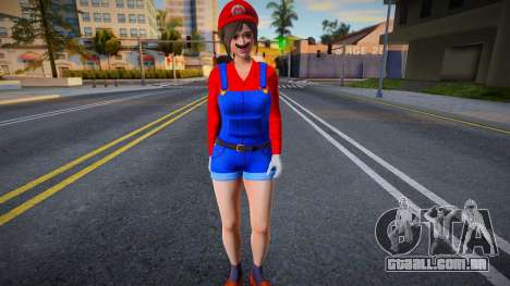 DOAXVV Sayuri - Super Mario Outfit v1 para GTA San Andreas