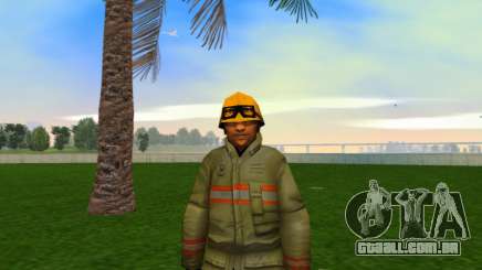 Fireman Upscaled Ped para GTA Vice City