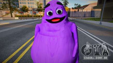 Grimace Shake del MC Donalds y juego de terror para GTA San Andreas