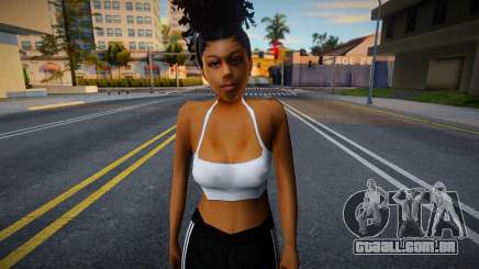 Menina de pele escura bonito para GTA San Andreas