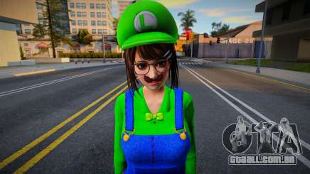 DOAXVV Tsukushi - Super Luigi Outfit v1 para GTA San Andreas