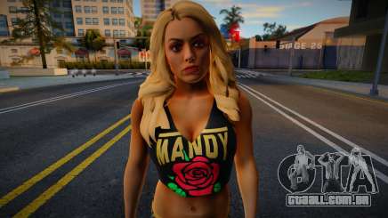 Mandy Rose Golden Outfit WWE para GTA San Andreas