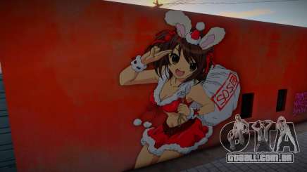 Graffiti Navideño De Haruhi para GTA San Andreas