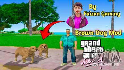 Animado Brown Dog Mod Por Faizan Gaming para GTA Vice City