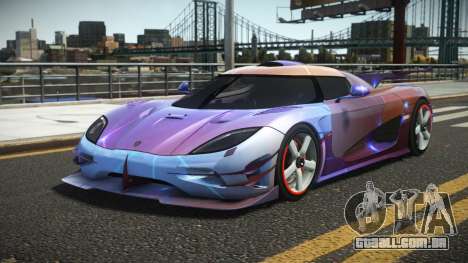 Koenigsegg Agera One G-Sport S2 para GTA 4