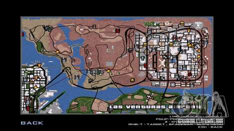 Mapa desenhado à mão para GTA San Andreas