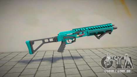 Green-Blue Chromegun para GTA San Andreas