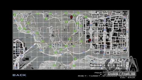 Mapa com nomes de ruas e praças para GTA San Andreas