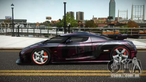 Koenigsegg Agera One G-Sport S10 para GTA 4