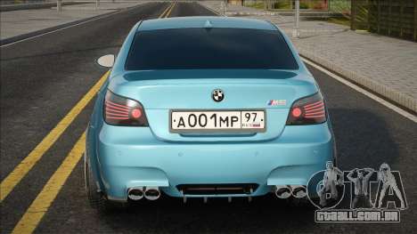 BMW M5 E60 Blue ver para GTA San Andreas