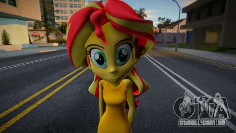 Sunset Shimmer Dress para GTA San Andreas