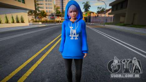 DOAXVV Shizuku - Hoodie LA Crips v2 para GTA San Andreas