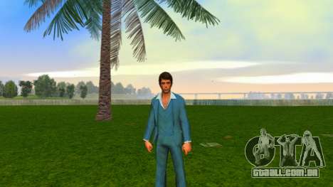 Tony Montana em um terno azul para GTA Vice City