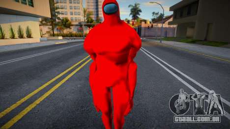 Among Us Imposter Musculosos Red para GTA San Andreas