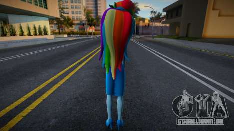 Rainbow Dash Dress para GTA San Andreas