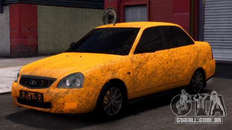 Lada Priora Yellow para GTA 4