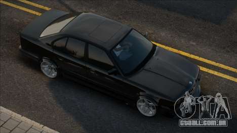 BMW 525I E34 1992 Black para GTA San Andreas