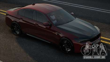BMW M5 F90 KZ Plate para GTA San Andreas