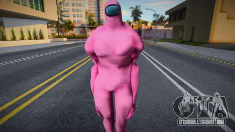 Among Us Imposter Musculosos Pink para GTA San Andreas