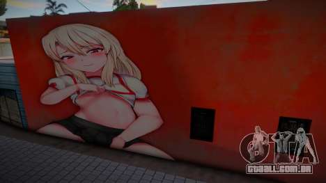 Anime Girl Wall Art para GTA San Andreas